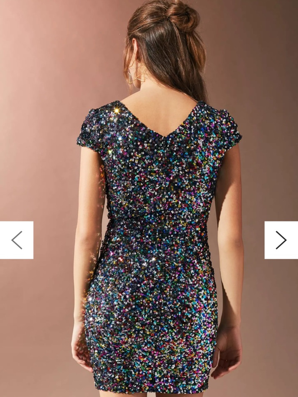 Dress the Population Zoe Multicolor Confetti Sequin Mini Dress - Picture 2 of 13